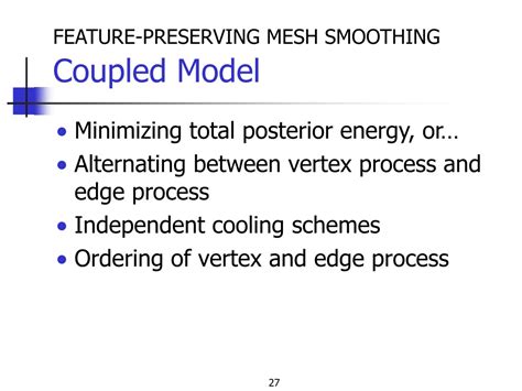 Ppt Smoothing D Meshes Using Markov Random Fields Powerpoint