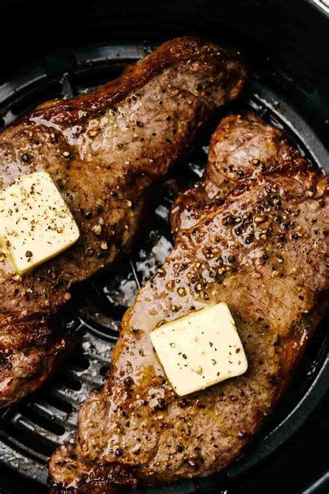 The Best Air Fryer Steaks With Garlic Butter Recipemagik