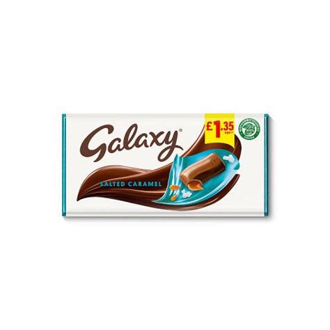 Galaxy Salted Caramel And Milk Chocolate Block Bar £135 Pmp 135g We