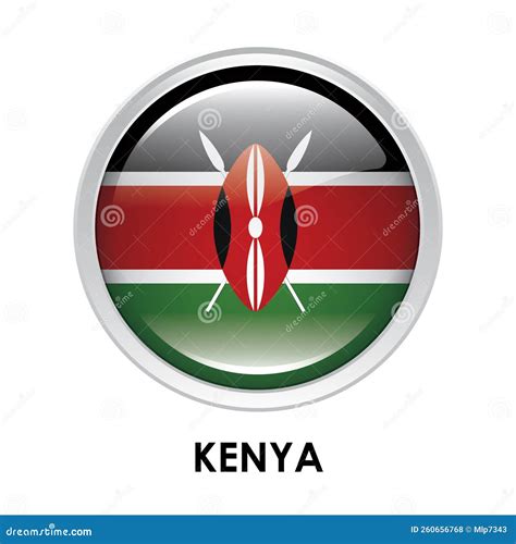 Drapeau Rond Du Kenya Illustration Stock Illustration Du Kenya 260656768