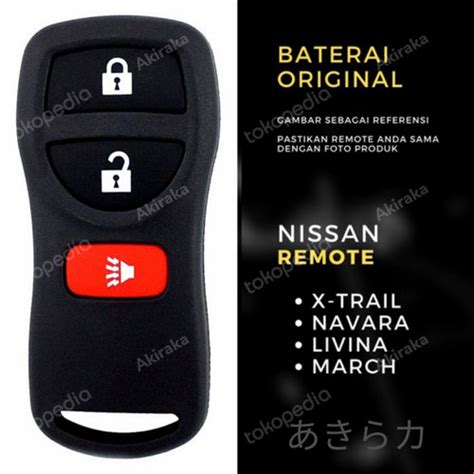 Jual Baterai Remote Kunci Mobil Nissan Xtrail Grand Livina Navara