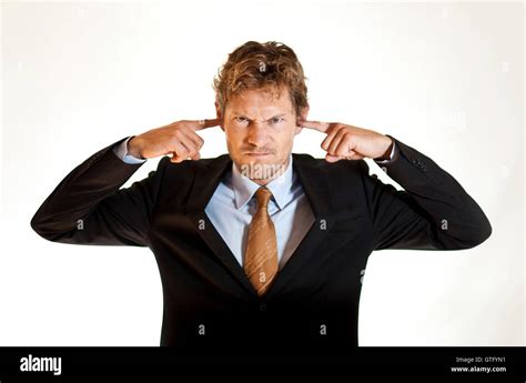 Ignorant Businessman Stock Photo Alamy