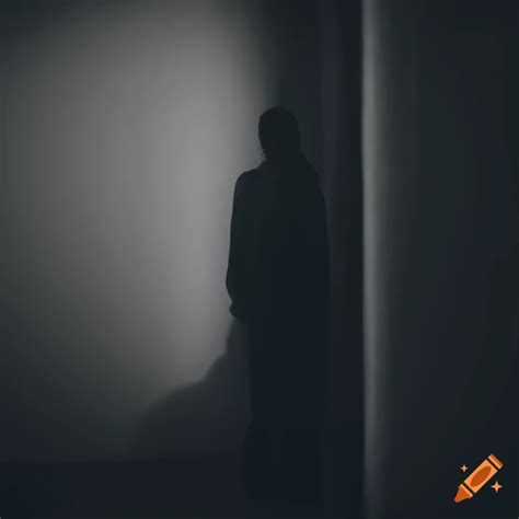 Man Standing In A Dark Room