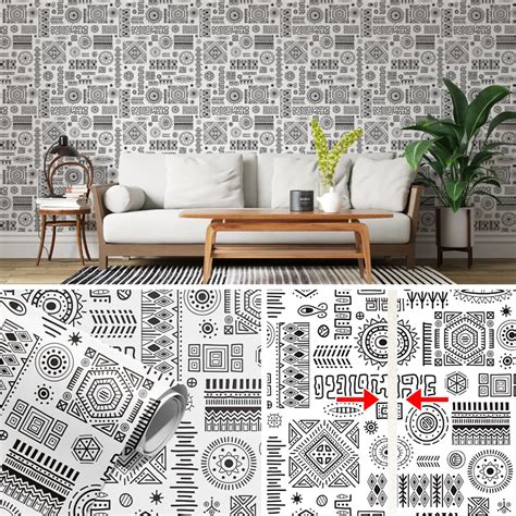 Bohemian Geometric Pattern Wallpaper - Wallpaper Canada