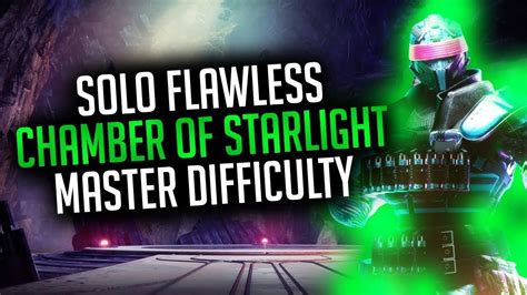 Solo Flawless Destiny Master Lost Sector Chamber Of Starlight