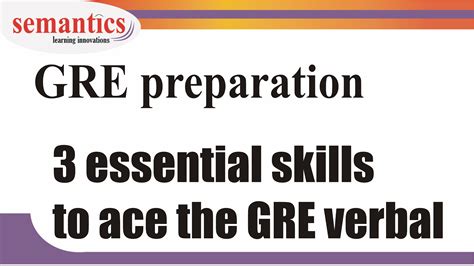 Let S GRE 3 Essential Skills To Ace GRE Verbal