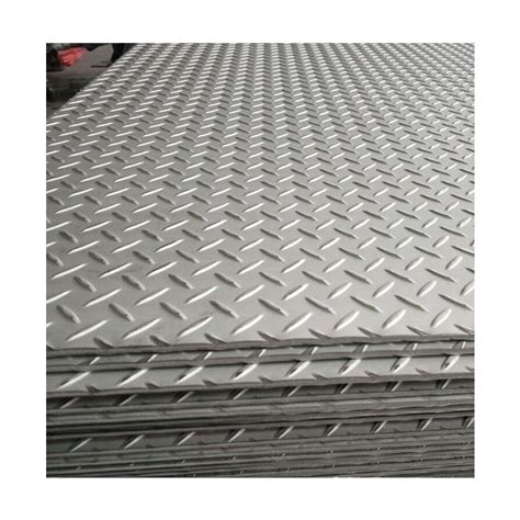 Q235 Steel Chequered Plate Hot Rolled Galvanized Mild Checker Steel Plate Steel Checkered Plate