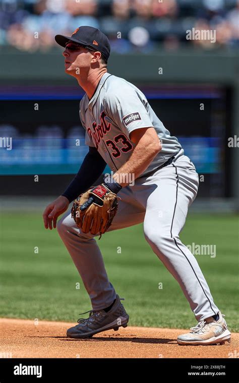 Kansas City Mo Usa 22nd May 2024 Detroit Tigers Second Baseman