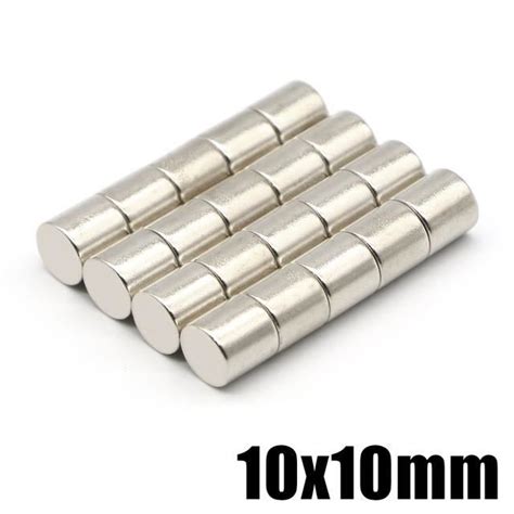 Aimant 10 Piece 10X10MM 2 5 10 20 50 pièces 10x10 aimant néodyme 10mm