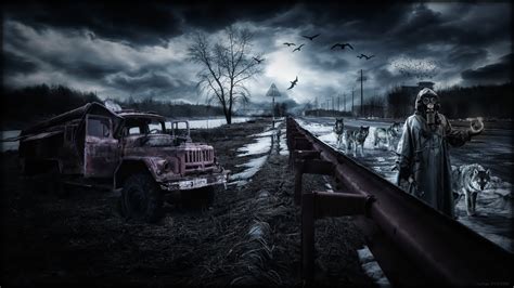 Dark Post Apocalyptic Sci Fi Hd Wallpaper