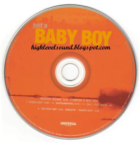 highest level of music: Snoop Dogg Feat. Tyrese & Mr. Tan - Just A Baby