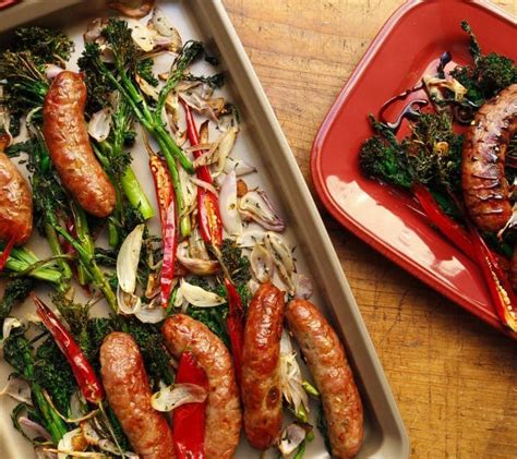 Roast Broccolini Or Broccoli Rabe With Sausages Rachael Ray Roasted