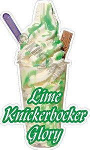 KNICKERBOCKER GLORY LIME ICE CREAM STICKER DECAL CUT EBay