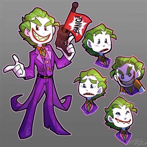 The Joker And His Gang Are All Dressed Up In Their Costumes For This