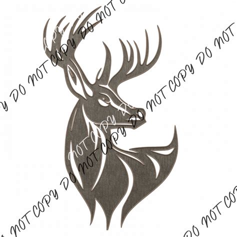 Brown Deer Faux Embroidery Dtf Transfer We Print U Press Dtf Transfers