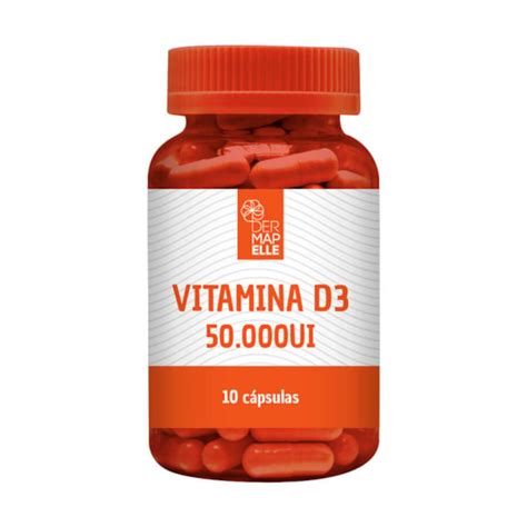 Vitamina D3 50 000 Ui 10 Cápsulas Dermapelle