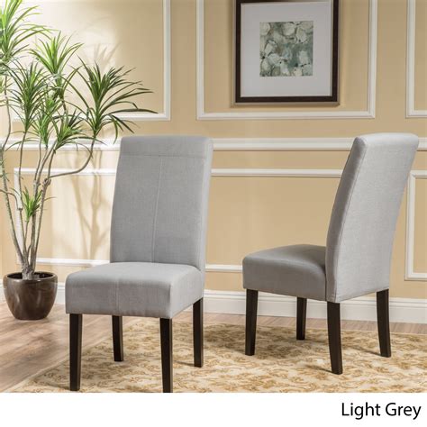 Noble House Janine Light Grey Fabric Dining Chair Set Of Walmart