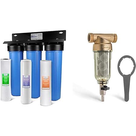 Ispring Whole House Water Filter System W Sediment Polyphosphate Anti