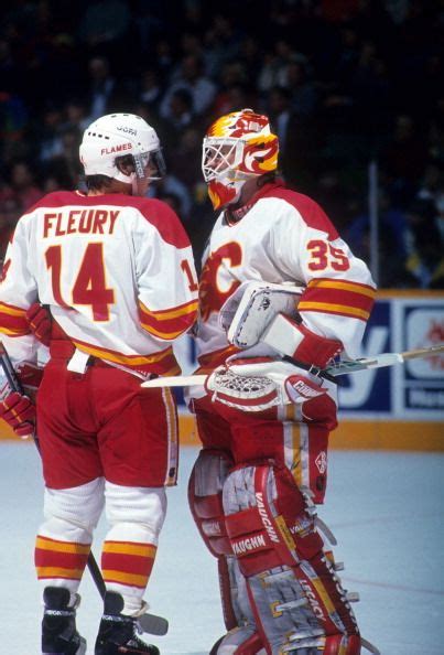 Theo Fleury Flames Pictures And Photos Hockey Goalie Calgary Flames