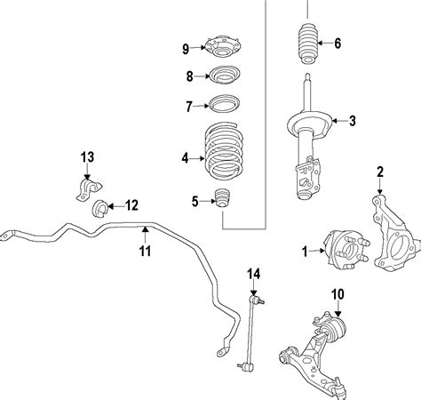 2017 Ford Fusion Suspension Strut Bumper Dg9z3020b Lakeland Ford Online Parts Lakeland Fl