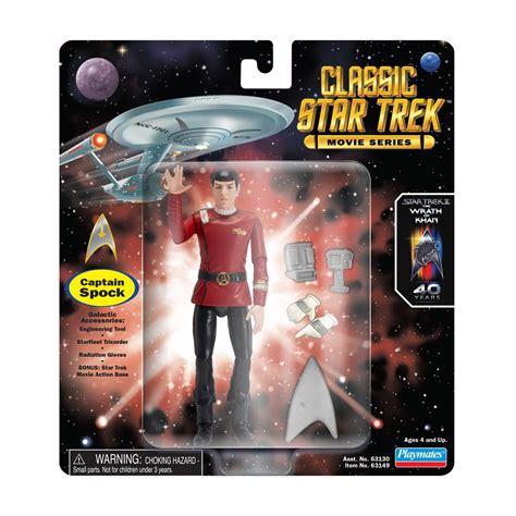 Star Trek Classic Star Trek Ii The Wrath Of Khan Captain Spock 5 Inch Action Figure