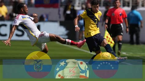 Key Moments Venezuela and Ecuador: Goals, Fouls, and Socres.