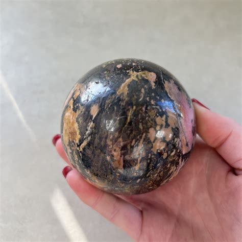 Rhodonite Sphere- RSP04-B2 - Chakra Wholesale