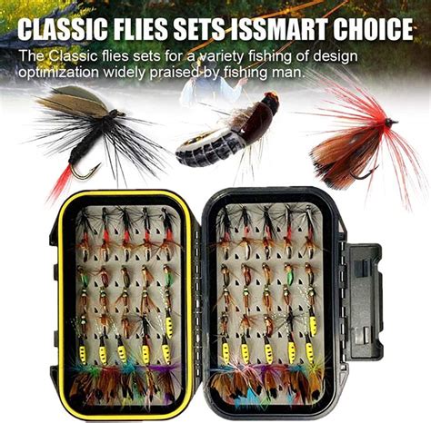 OutdoorFishing Fly Fishing Flies Kit Fly Ass Dry Flies Nymphs Fly ...