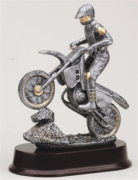 Mx Motorcycle Dirt Track Racing Resin Award Trophythe Trophy Trolley