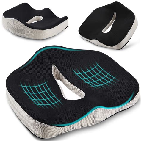 Pootack Seat Cushion For Coccyx Memory Foam Seat Cushion Ergonomic