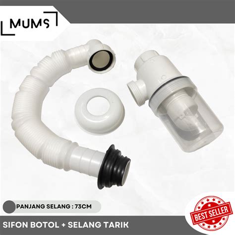 Mb Sifon Botol Pvc Plastik Fleksibel Plastik Selang Pembuangan Sink