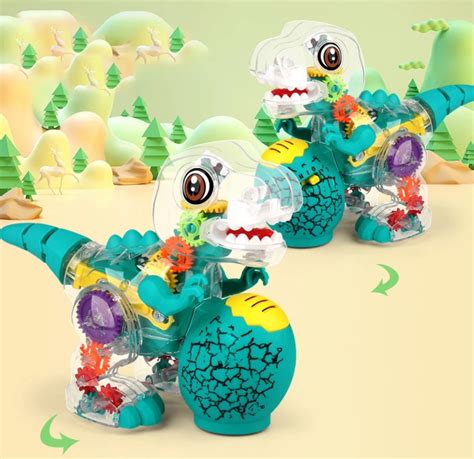 Dinosaurio Robot Juguete Didáctico Camina Luces Led y Sonido NIÑOS Juguetes