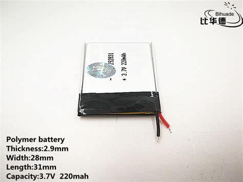 3 7V 220mAh 292831 Lithium Polymeer Li Po Li Ion O Vicedeal