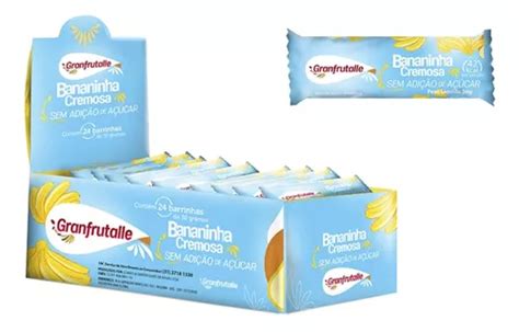 Bananinha Cremosa Zero Açúcar Granfrutalle Caixa 24 Unidades