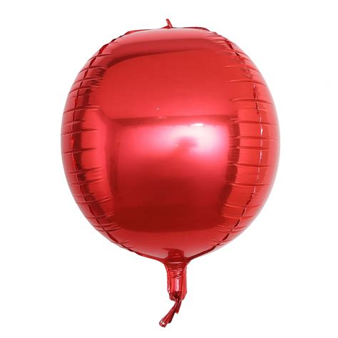 Buy Pack Red D Orbz Balloons Round Sphere Aluminium Foil