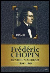 Stamp Fr D Ric Chopin Tuvalu Th Birth Anniversary Of Fr D Ric