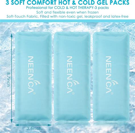 Buy NEENCA Reusable Ice Pack Packs Of Inches Soft Touch Gel Packs For Hot Cold Therapy