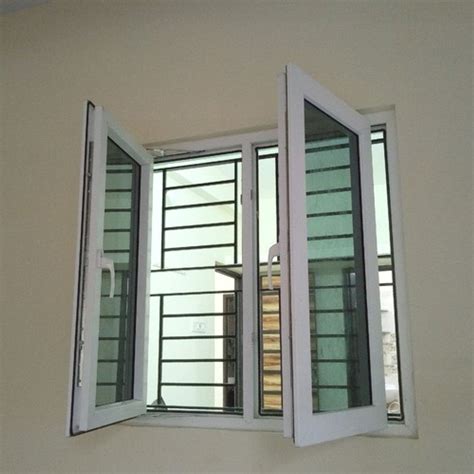 White Glossy Upvc Home Hinged Window Glass Thickness Mm At Rs