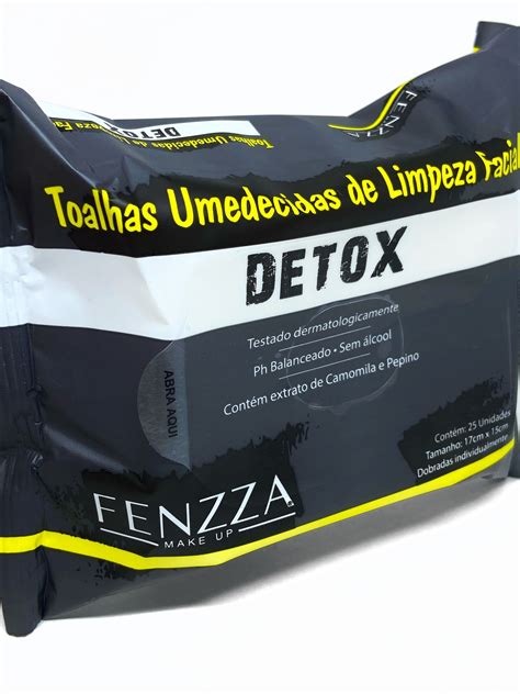 Toalhas Umedecidas Lenço De Limpeza Facial Detox Fenzza Bubalú Loja