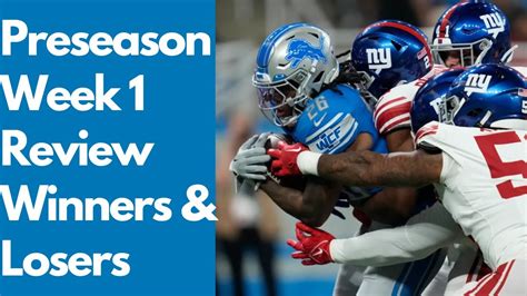 Week Vs Giants Winners Losers With Highlights Youtube