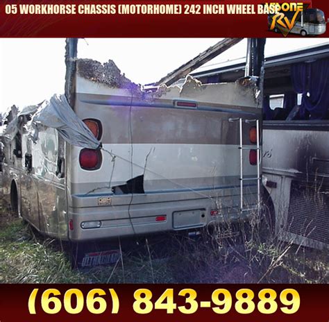 Salvage RV Parts 05 WORKHORSE CHASSIS (MOTORHOME) 242 INCH WHEEL BASE ...