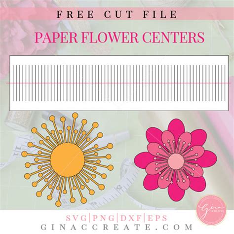 Free SVG Paper Flower Centers