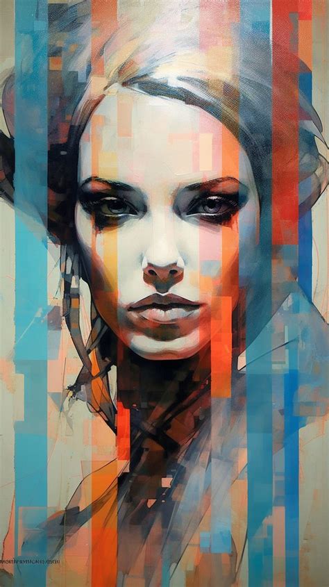 Pin by talina on رسم in 2023 Portrait art Abstract portrait