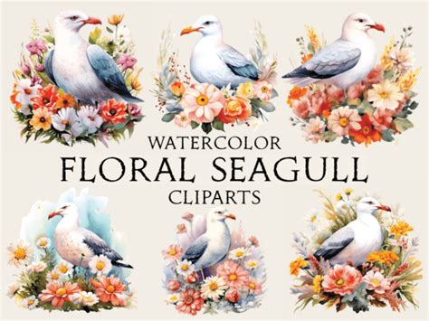 Watercolor Floral Hummingbird Cliparts Graphic By Abdel Designer