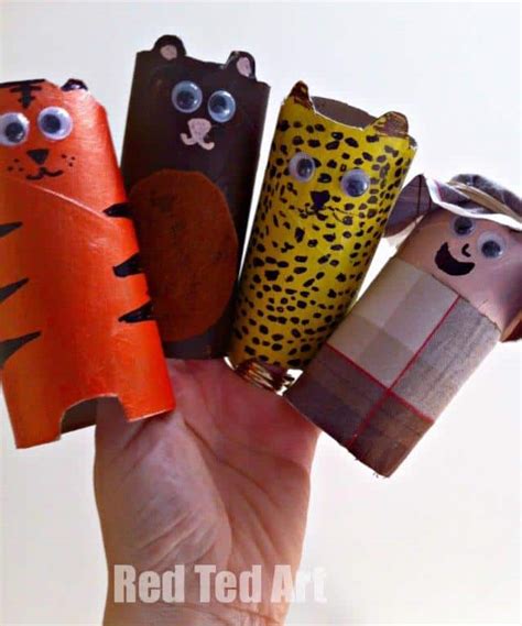 Toilet Paper Roll Animal Crafts For Preschool Red Ted Arts Blog