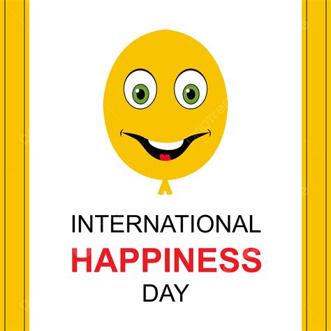 Dia Internacional De Felicidade Vector Design Wityh Amarelo Emoji PNG