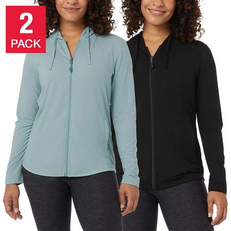 32 Degrees Womens Full Zip 2 Pack