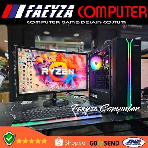 Jual Pc Gaming Fullset Amd Ryzen Gt Ssd Gb Lengkap Led Inc