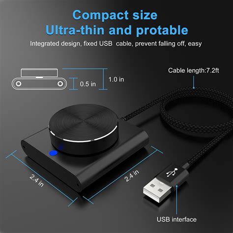 USB-регулятор громкости, компьютерный динамик, ручка управления звуком ...