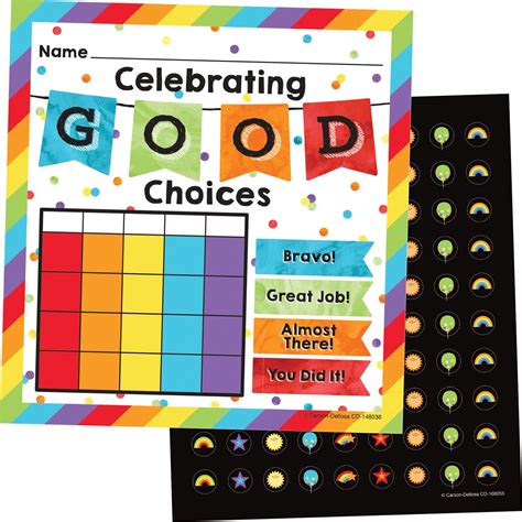 Carson Dellosa Celebrate Learning Mini Incentive Charts 660 Pieces Per